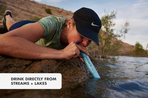 LifeStraw Personal Water Filter - Essential for Hiking, Camping, Travel & Emergency Use