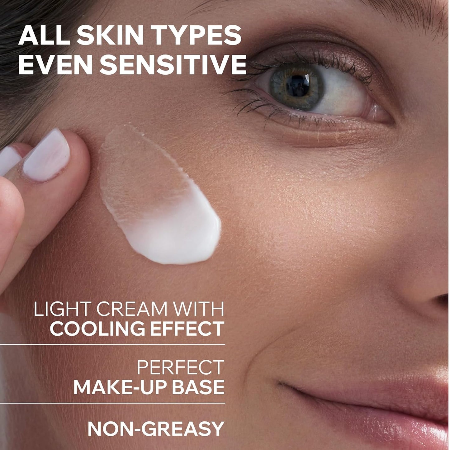 Uriage Moisturizing Face Cream - 24H Hydration with Hyaluronic Acid | Fresh Floral Scent, Non-Comedogenic