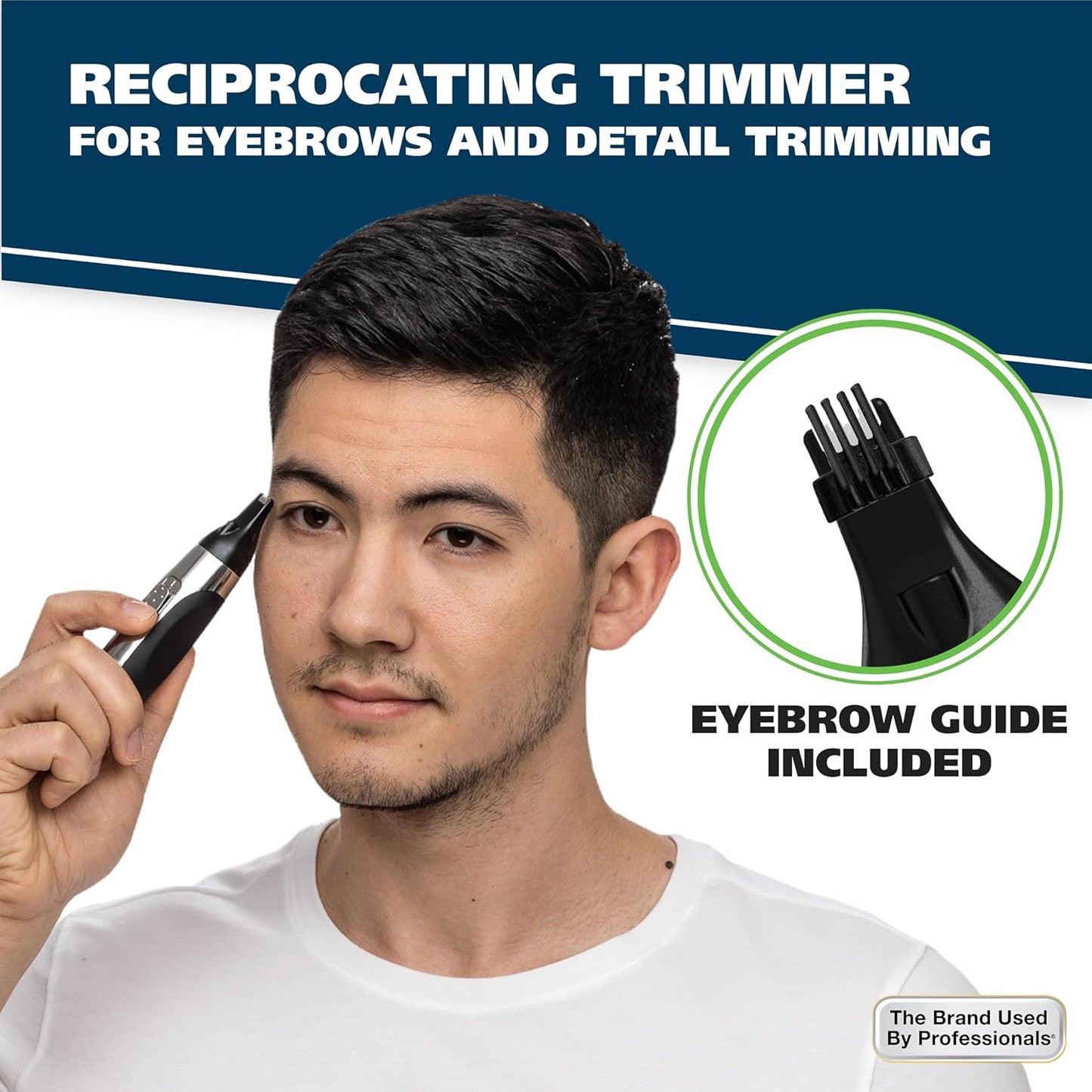 Wahl Lighted Nose Hair Trimmer - Painless Trimming for Men & Women | Built-In Light & Battery Included