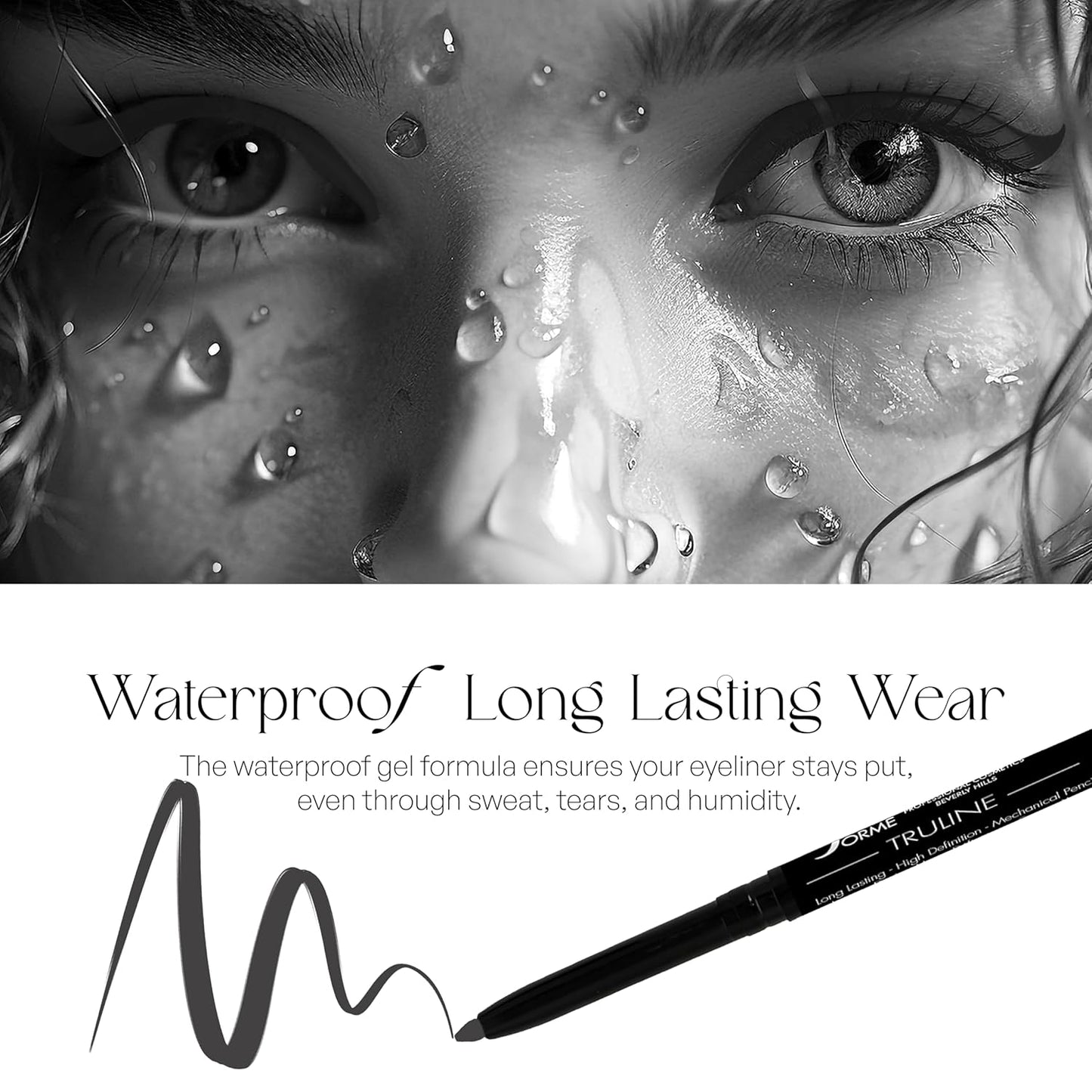 SORMÉ Truline Eyeliner Pencil - Waterproof Gel Formula with Vitamin E & Rich Pigment - 0.1 Ounce - Stone