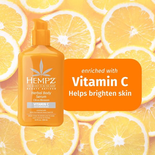 Hempz Citrus Blossom Body Serum - Lightweight & Fast Absorbing with Vitamin C | 8.5 fl. oz.