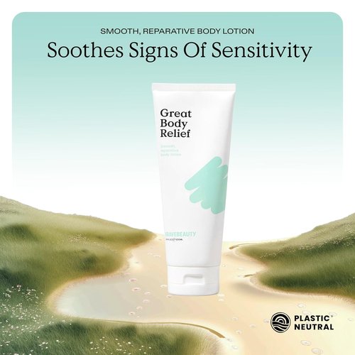 KraveBeauty Body Lotion - 24-Hour Moisture & Skin Barrier Repair for Dry/Sensitive Skin | Lightweight, Fragrance-Free, 200 mL