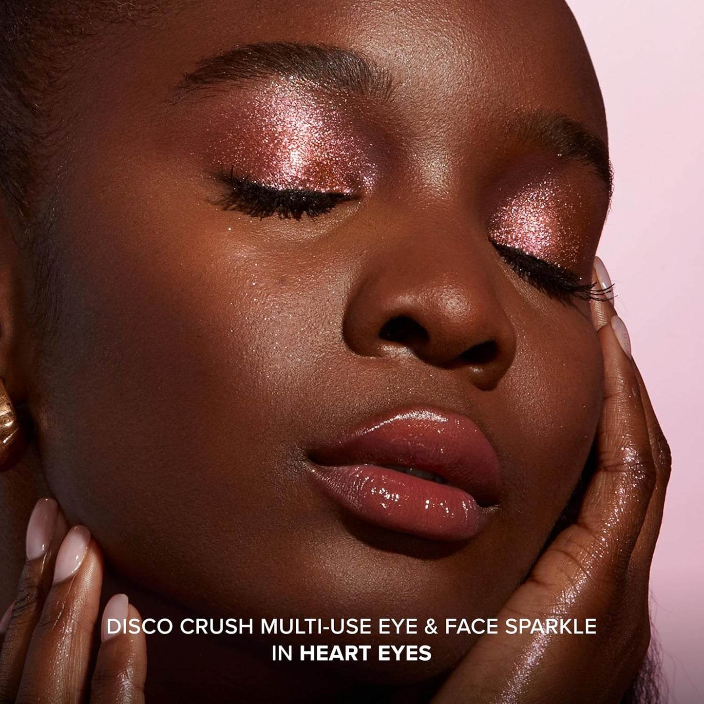 Too Faced Disco Crush Glitter - High Shine Multi-Use Eye & Face Sparkle | Creamy Iridescent Multichrome, 0.05 Oz