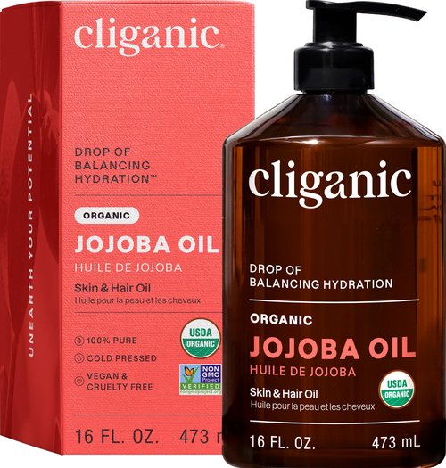 Cliganic Organic Jojoba Oil with Pump