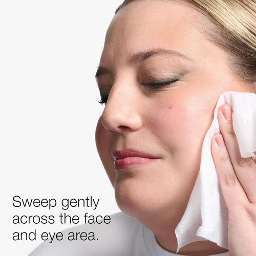 Clinique Micellar Cleansing Makeup Remover Wipes - No Water Needed | 50 Count | For All Skin Types | Ideal for Travel