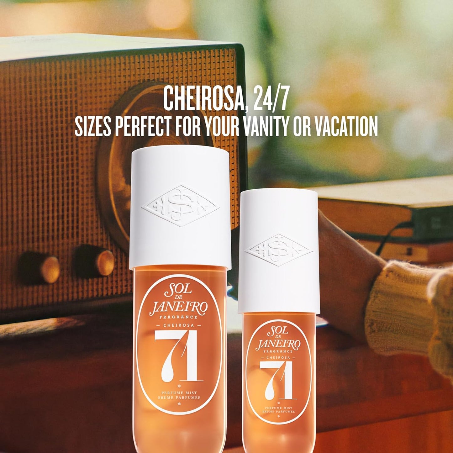SOL DE JANEIRO Cheirosa Hair & Body Fragrance Mist Set - Full & Travel Size Duo - 8.1 & 3 Fl Oz