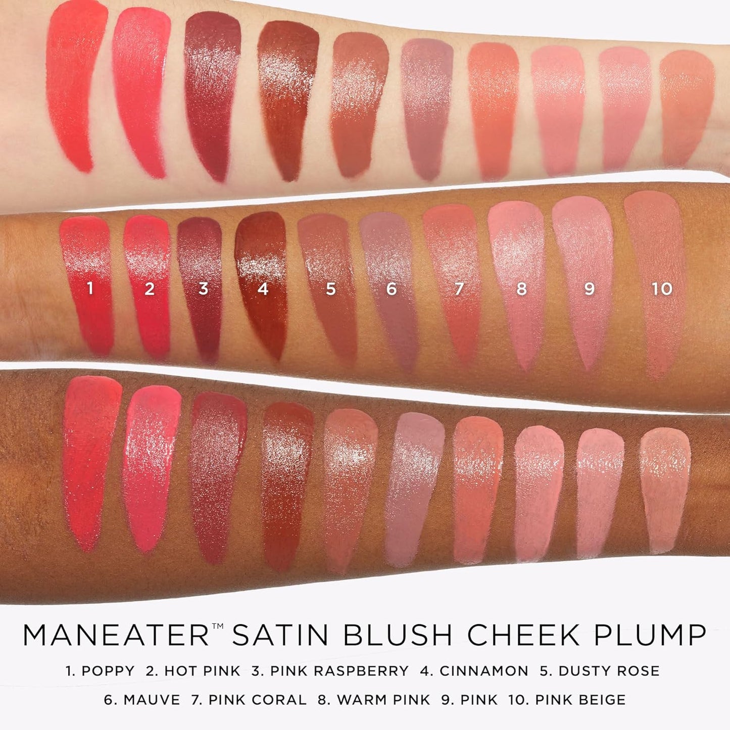 Tarte Maneater Satin Blush - Cheek Plump Formula for Radiant Color and Long-Lasting Wear
