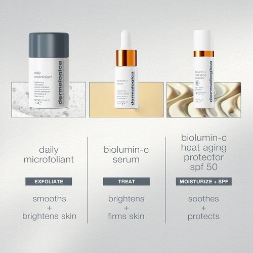 Dermalogica Travel-Sized Skin Care Set - Exfoliants, Serum & Moisturizer with SPF for Radiant Skin