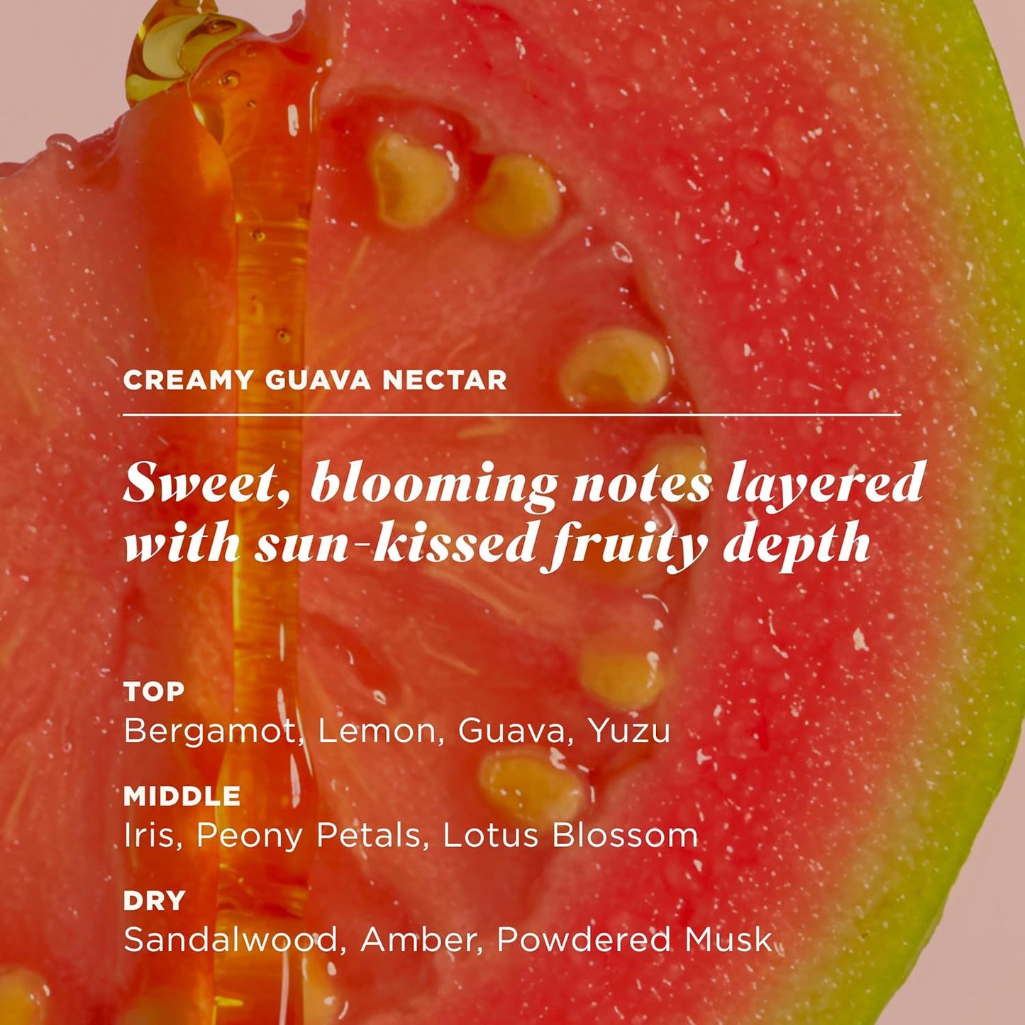 Caress Creamy Guava Nectar Body Wash - Serum-Infused, Vitamin C Formula, 20 fl oz | 4 Pack