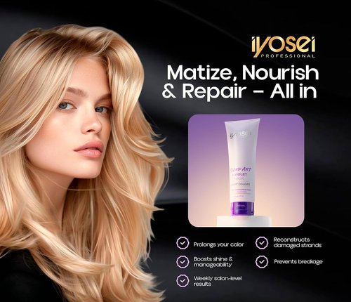 Professional Blond Art+ Purple Toner Mask - Violet Conditioning Treatment for Blonde & Silver Tones