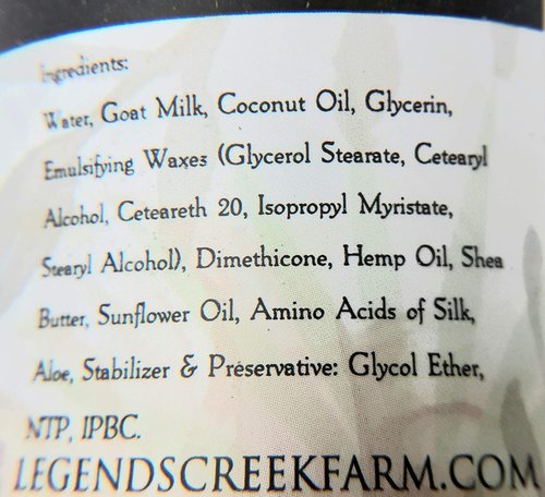 Legend's Creek Farm Goat Milk Lotion - Moisturizing Body Lotion with Shea Butter & Aloe | 9 oz Unscented