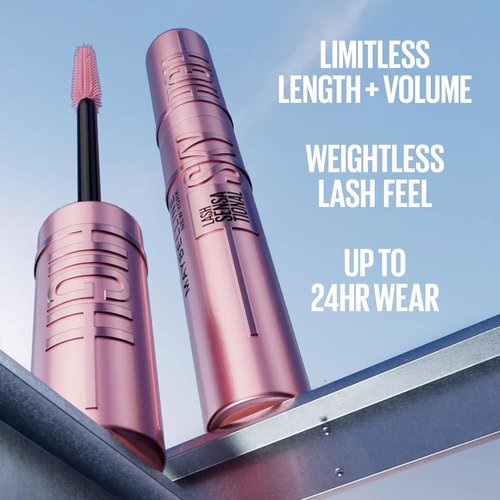 Maybelline Lash Sensational Sky High Mascara - Volumizing & Lengthening Formula in Burgundy Haze, 1 Count