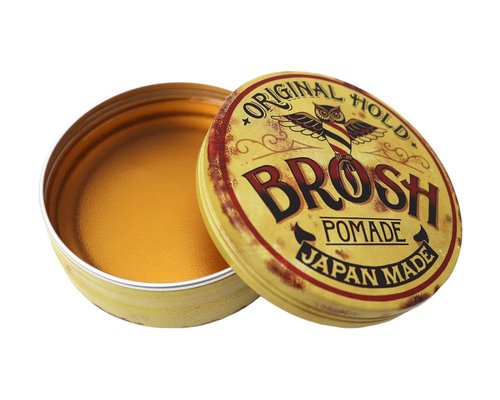 BROSH Original Pomade - Strong Hold & Classic Shine Hair Styling Cream for Men | 1.4 Oz Travel Size