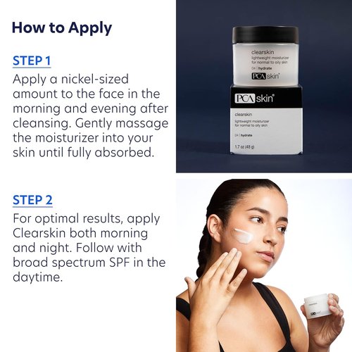PCA SKIN Clearskin Moisturizer - Lightweight Daily Hydration for Oily & Acne-Prone Skin | 1.7 oz Jar