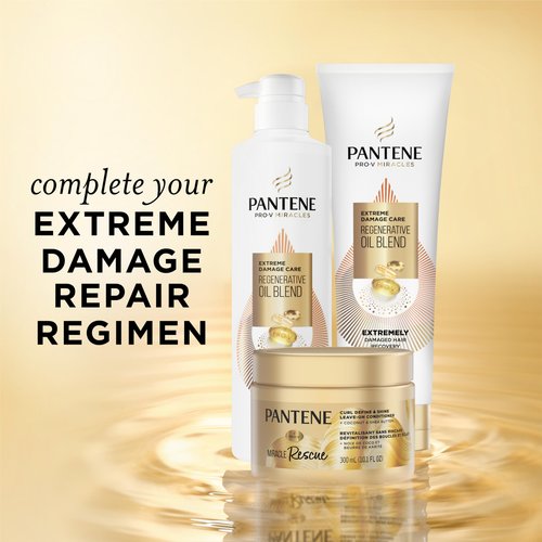 Pantene Miracle Rescue Curl Define & Shine Leave-On Conditioner, 10.1 FL OZ