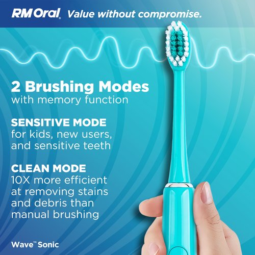 RM Oral Wave Sonic Battery-Operated Toothbrush