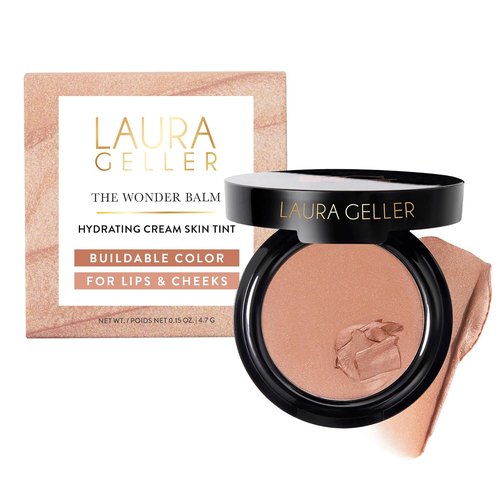 Laura Geller New York The Wonder Balm Cream Illuminator - Hydrating, Weightless Glow for Mature Skin - Vegan Squalane, 01 Nice-n-Natural