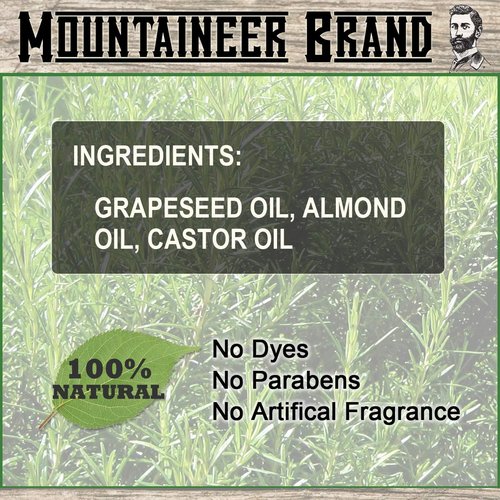 Mountaineer Brand Natural Unscented Beard Oil - Hydrates & Conditions for Beard Growth | 2oz