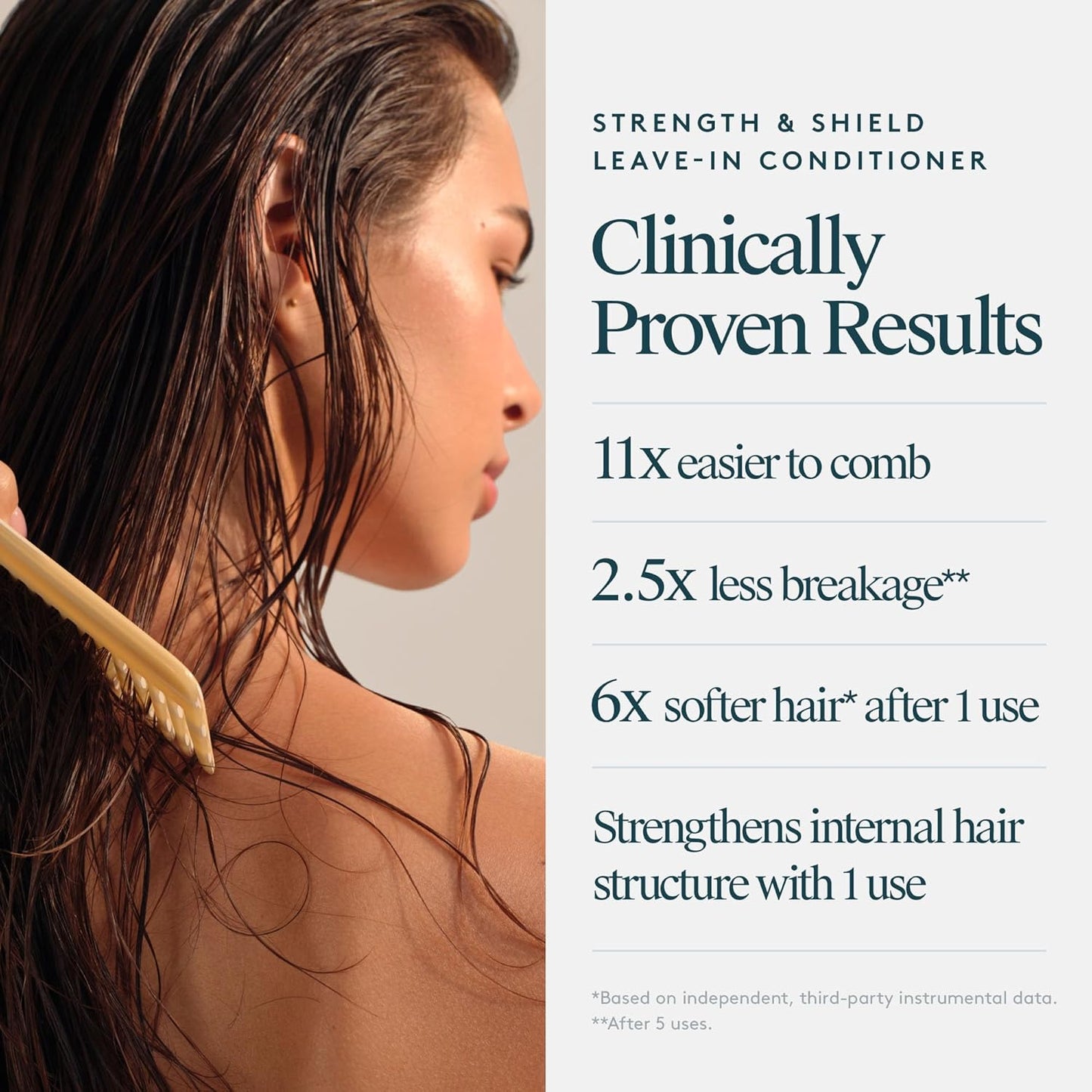 VIRTUE Strength & Shield Leave-In Conditioner - Detangles & Strengthens All Hair Types | 5 Fl Oz