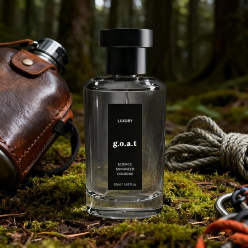 Rihanna Luxury G.O.A.T Perfume for Men - Midnight Marine Cologne, Ocean & Woody Amber Aroma, 1.69 fl oz / 50ml