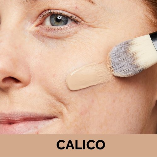 No7 Protect & Perfect Advanced Foundation - Age-Defying Makeup with SPF 50 - Calico, 30ml for Redness Reduction & Pore Blurring