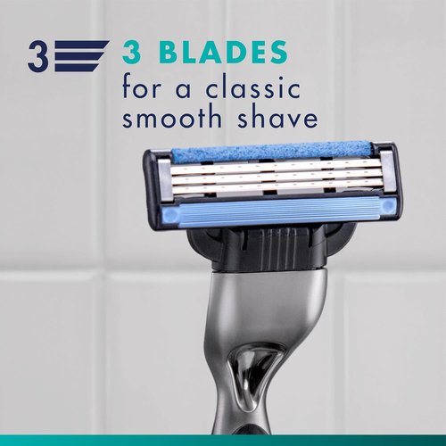 Gillette Mach3 Razor Blades - 15 Count Men's 3-Blade Razor Refills for a Smooth Shave