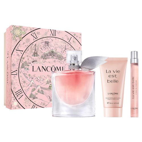 Lancôme La Vie Est Belle Gift Set - Full-Size Refillable La vie est belle Eau De Parfum Spray 1.7 fl. oz, Purse Spray 0.34 fl. Oz, Body Lotion 1.6 fl. oz.- Limited Edition Gift Set for Women