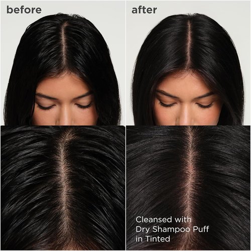 Briogeo Style + Treat Dry Shampoo Puff | Non-Aerosol & Talc-Free Root Refresh & Oil Absorption | Volumizing Powder| Vegan & Cruelty-Free | 0.5 oz
