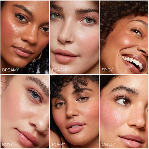 Saie Dew Liquid Blush - Hydrating Cream Blush Stick for a Natural Flush | Buildable & Blendable - Rosy (.40 oz)