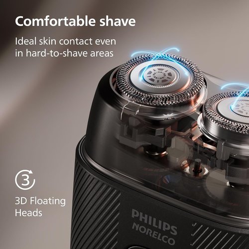 Philips Norelco Shaver 500 Series - Compact Electric Shaver with Lift & Cut System, Steel Blades, Wet & Dry Use