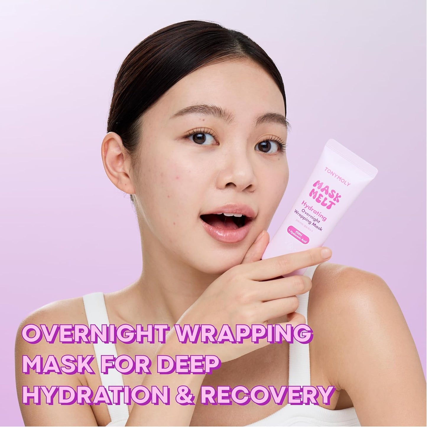 TONYMOLY Hydrating Overnight Face Mask - PDRN & Hyaluronic Acid for Firmness & Radiance | 2.7 fl oz