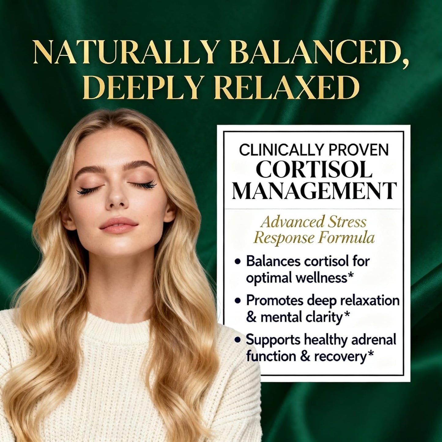 39-in-1 Cortisol Support Supplement | DIM, Zinc, Probiotics & Ashwagandha – Immune & Detox – 90 Capsules