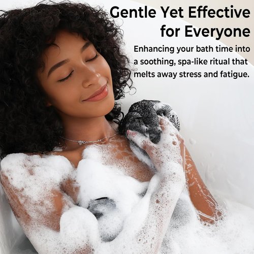 African Net Sponge - Authentic Black Anti-Golden Bath Sponges | Exfoliating Body Scrubber - 2 Pieces