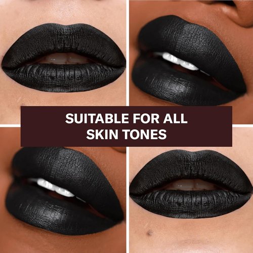 Lip Bar Nonstop Liquid Matte Lipstick - Back to Black | High Pigment, Long-Lasting Formula - 0.24 fl oz