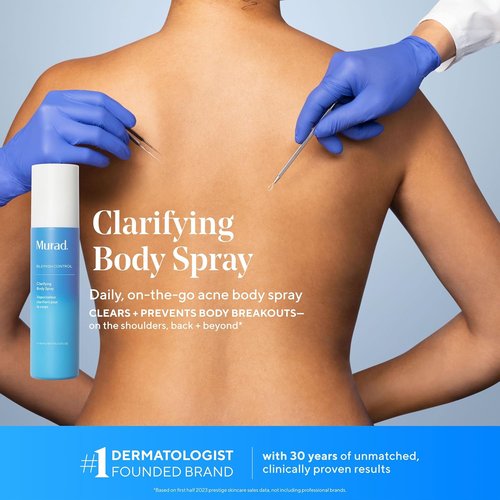 Murad Clarifying Body Spray - Salicylic Acid Treatment for Bacne & Body Acne Prevention | 6.0 oz