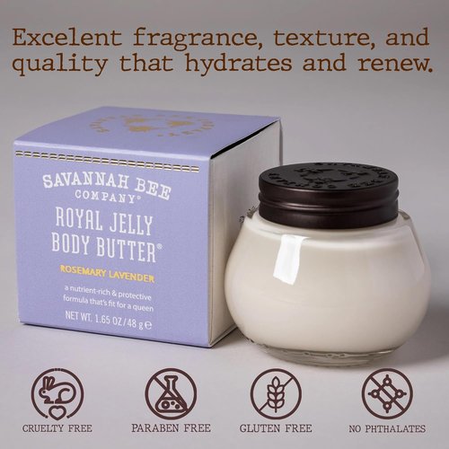 Savannah Bee Company Royal Jelly Body Butter - Deep Hydration for Dry Skin | Nourishing Formula