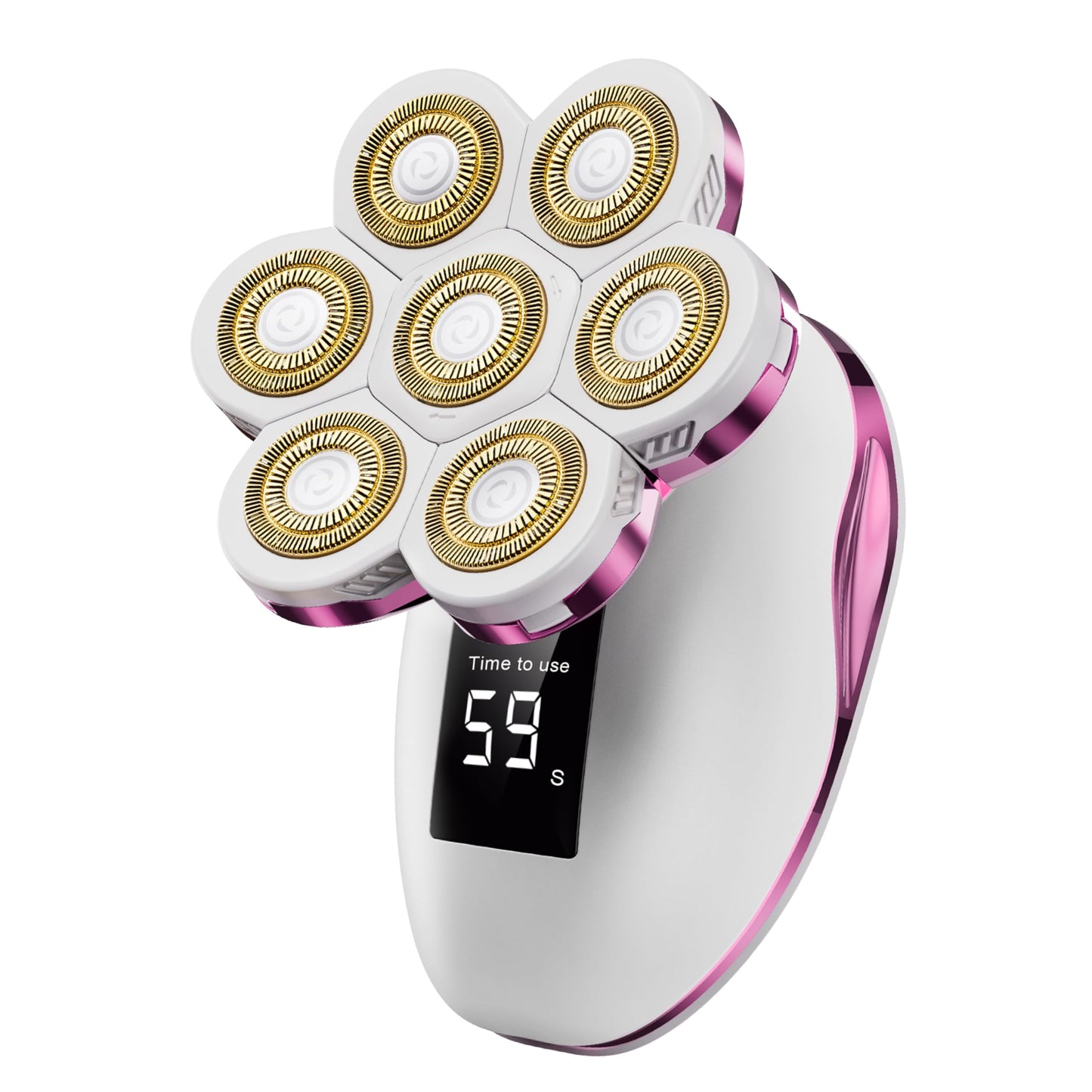 Electric Razors for Women, Wet/Dry 7D Rechargeable Rotary Shaver for Legs, Water Resistant Grooming Kit - Electric Razors for Women, Facial Hair Removal, Bikini Trimmer, Lips - Gentle Hair Remo