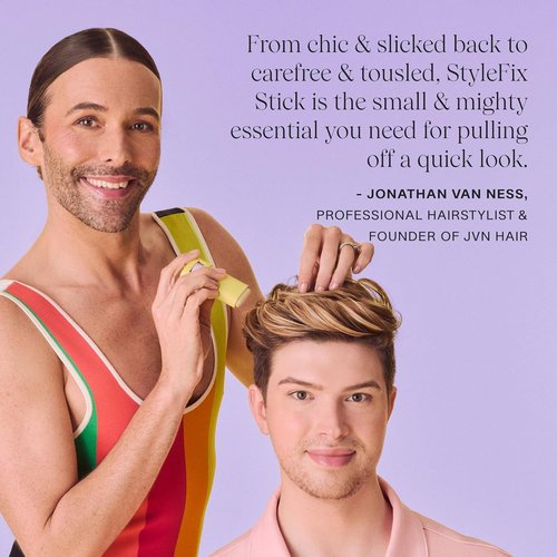JVN StyleFix Hair Wax Stick - 0.6 Oz | Controls Frizz & Tames Flyaways for All-Day Hold