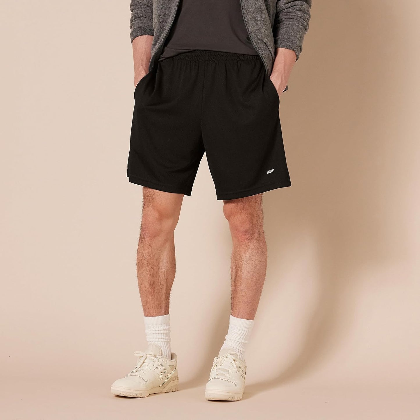 Amazon Essentials Men's Basketball Shorts - Performance Tech Loose-Fit Training, Pack of 2