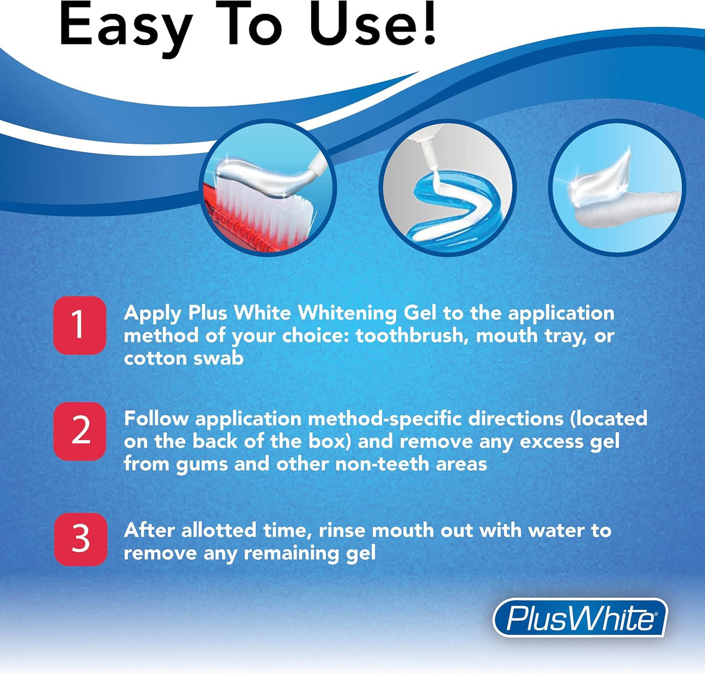 Plus White Speed Whitening Gel - 5 Minute Results - Professional at Home Teeth Whitening w/Dentist Approved Ingredient & Tooth Stain Remover (2 oz)