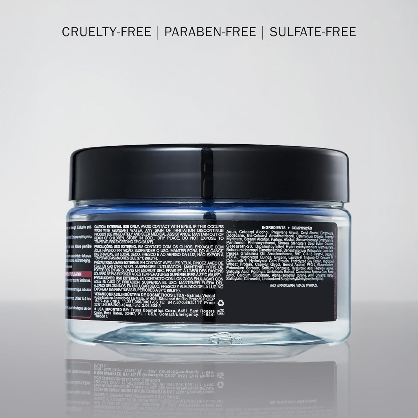 TRUSS Perfect Hair Mask - Deep Conditioning Treatment with Collagen, Keratin & Hyaluronic Acid | Intense Moisture for Dry, Damaged Hair