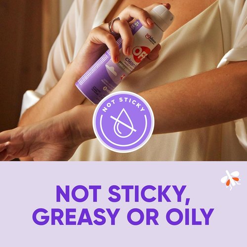 OFF! Clean Feel Insect Repellent Aerosol - 20% Picaridin Bug Spray for Long-Lasting Mosquito Protection | 5 oz