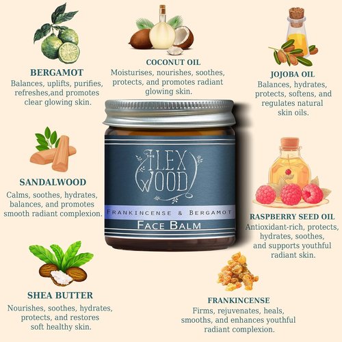 Frankincense & Bergamot Gift Set - Natural Face Cream & Serum for Men & Women | Vegan, Anti-Aging, Moisturizing