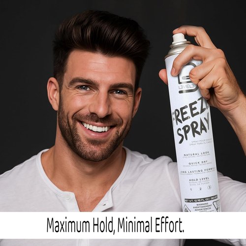 L3 Level 3 Hair Spray - Strong Hold & Long-Lasting Formula for All Hair Types