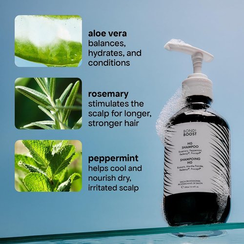 BONDIBOOST Anti-Thinning Shampoo - Clinically Tested for Fuller, Thicker Hair | 3.04 fl oz, Natural Mint Scent