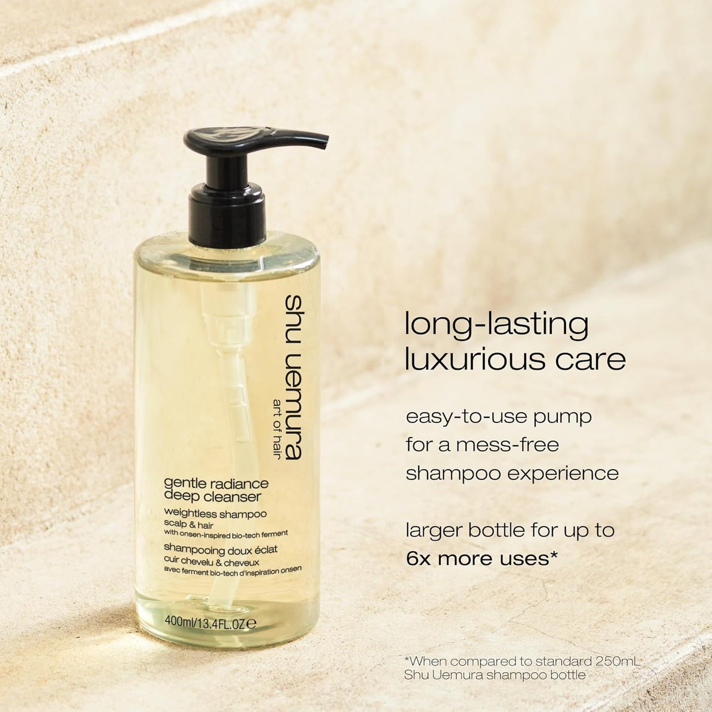 Shu Uemura Art of Hair Gentle Radiance Clarifying Shampoo - Deep Cleansing & Moisture Balancing, 13.4 Fl Oz