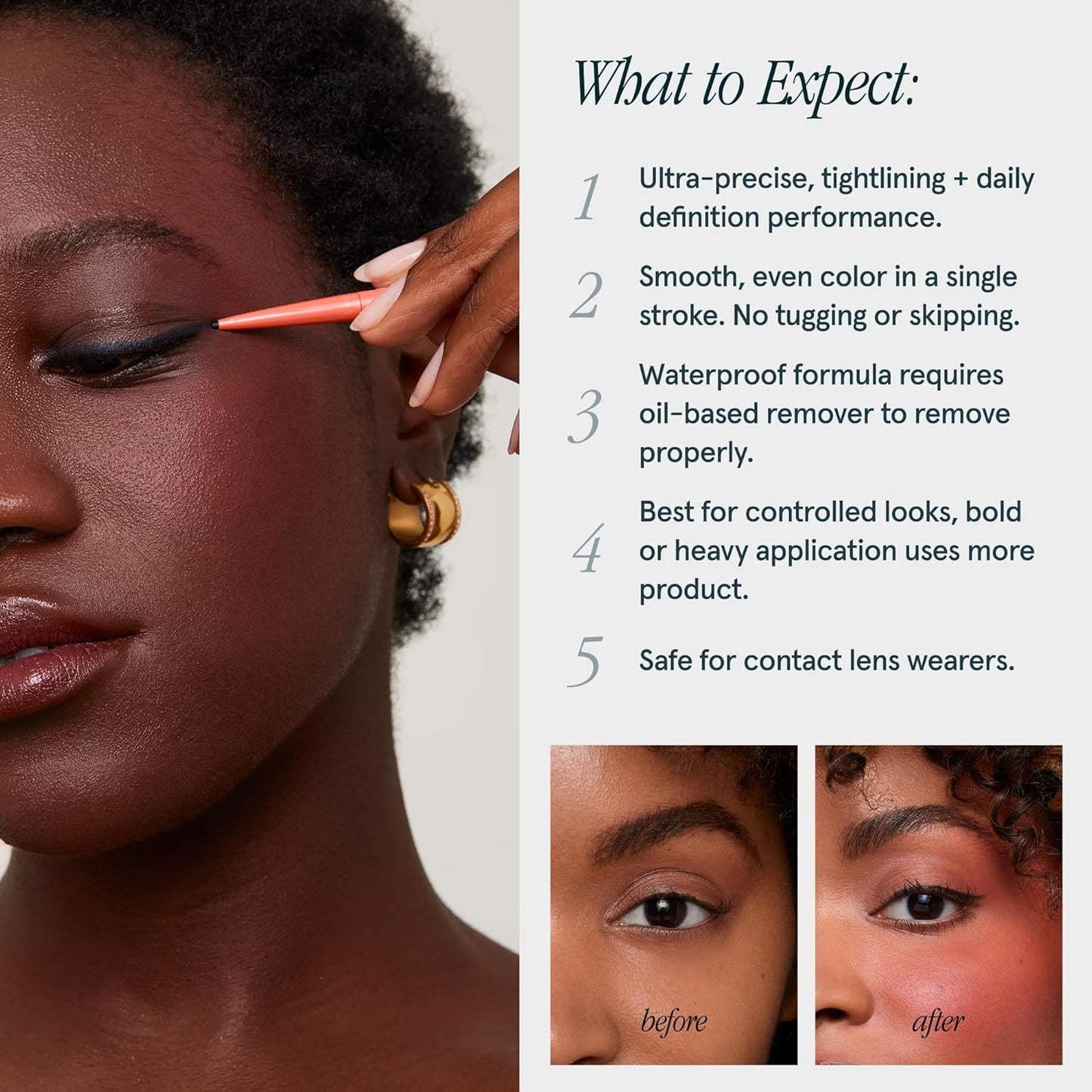 SOSHE Beauty Waterproof Precision Eyeliner - 1.5mm Smudge-Proof Gel Liner | Easy Refills | Lovesick Burgundy Brown