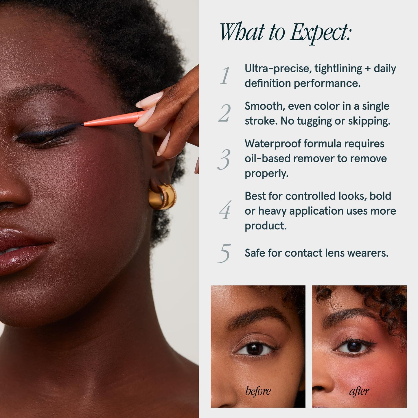SOSHE Beauty - Waterproof Precision Eyeliner | 1.5mm Smudge-Proof Gel Liner | Easy Refills | Cruelty-Free, Certified Plastic Negative (Nights in Bordeaux - Deep Plum)
