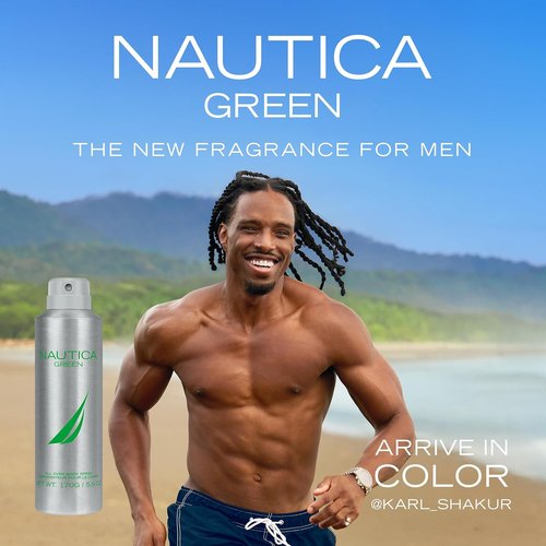 Nautica Deodorizing Body Spray for Men - Woody Fougere Fragrance with Ginger & Vetiver | 6.0oz