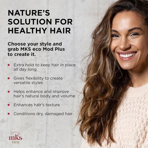 MKS Eco Mod Plus Styling Cream - Original Scent, 4 oz | Vegan & Cruelty-Free with Hemp Seed & Argan Oils